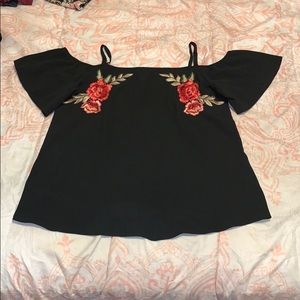 ‼️Black Off-The-Shoulder Dressy Top‼️